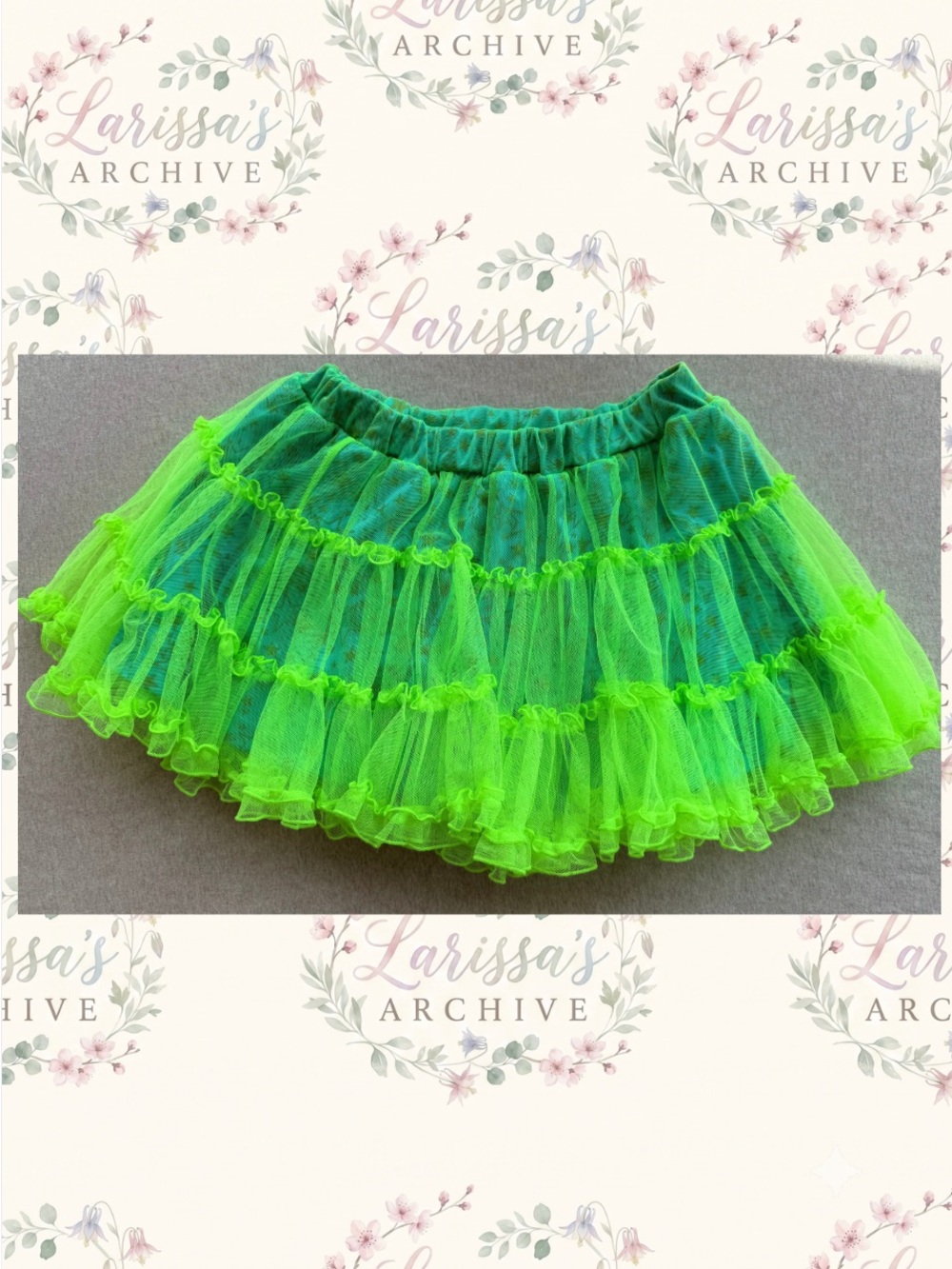 Pink-Latte Dance | 2019 Neon Star Tulle Streetwear Skort | Size JP S | Fits XS - Picture 11 of 16